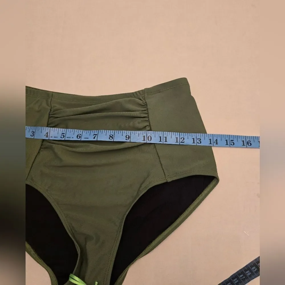 Lilly & Lime Olive High Waisted Bottom Size 6